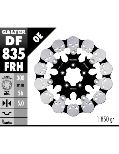 BRAKE DISC FLOAT SKULL