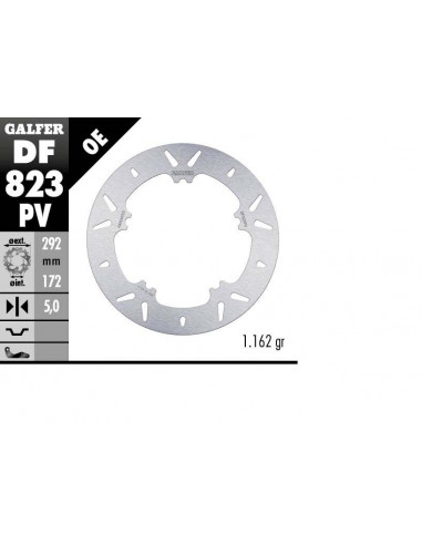 BRAKE DISC FIXED ROUND