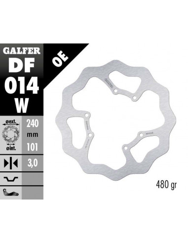 BRAKE DISC FIXED WAVE