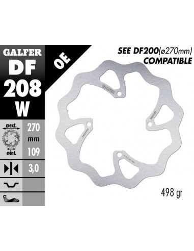 BRAKE DISC FIXED WAVE