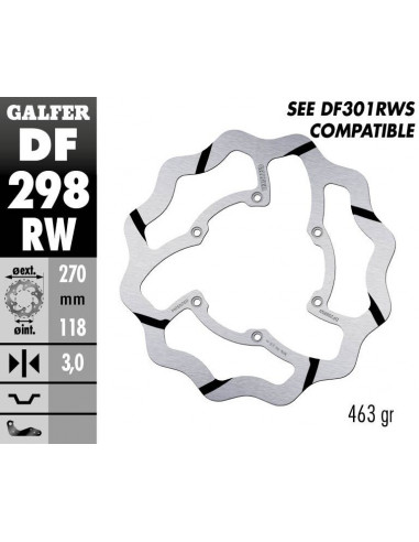 BRAKE DISC FIXED WAVE GR