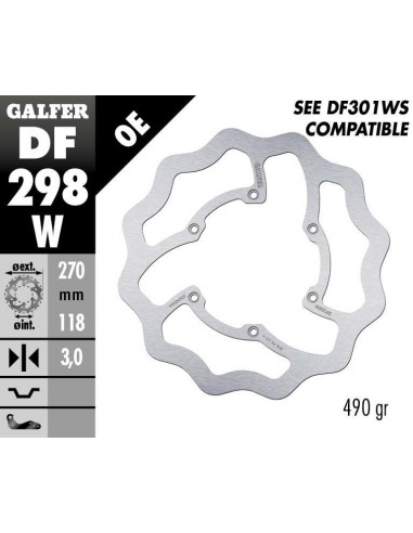 BRAKE DISC FIXED WAVE