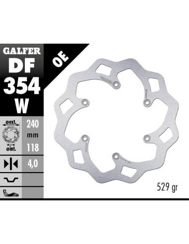 BRAKE DISC FIXED WAVE
