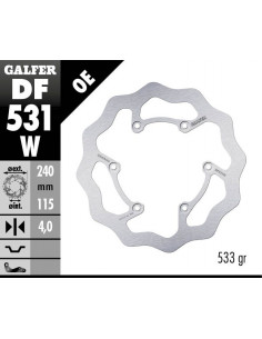 BRAKE DISC FIXED WAVE