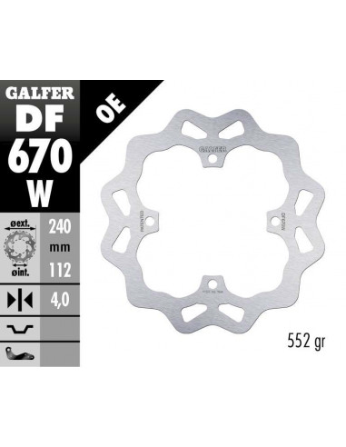 BRAKE DISC FIXED WAVE