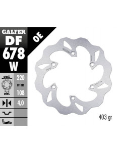 BRAKE DISC FIXED WAVE
