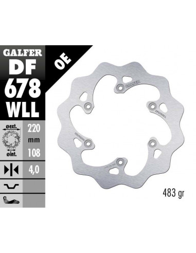 BRAKE DISC FIXED WAVE SO