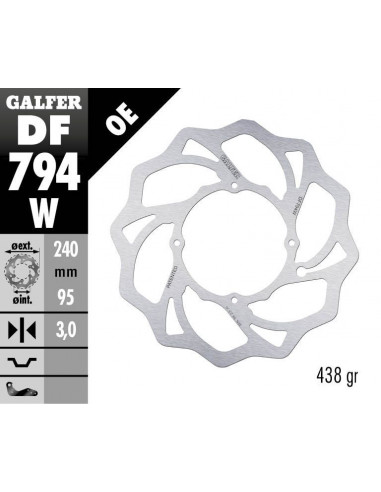 BRAKE DISC FIXED WAVE