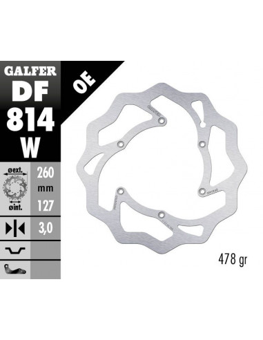 BRAKE DISC FIXED WAVE