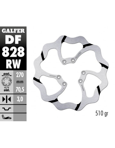BRAKE DISC FIXED WAVE GR