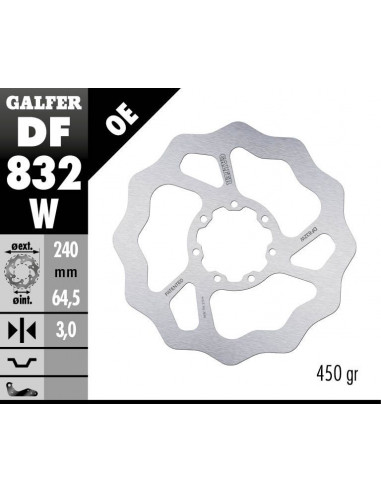 BRAKE DISC FIXED WAVE