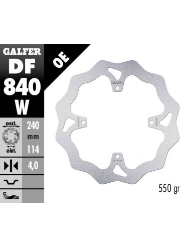 BRAKE DISC FIXED WAVE