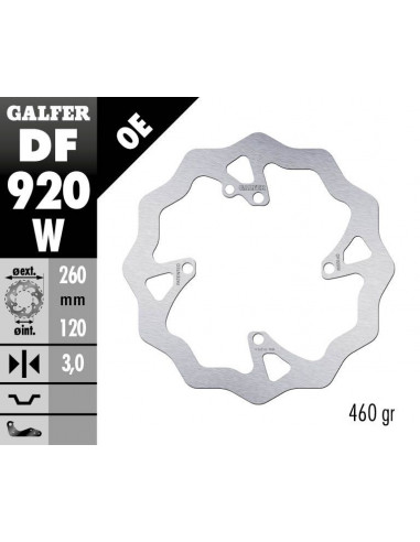 BRAKE DISC FIXED WAVE