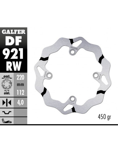 BRAKE DISC FIXED WAVE GR