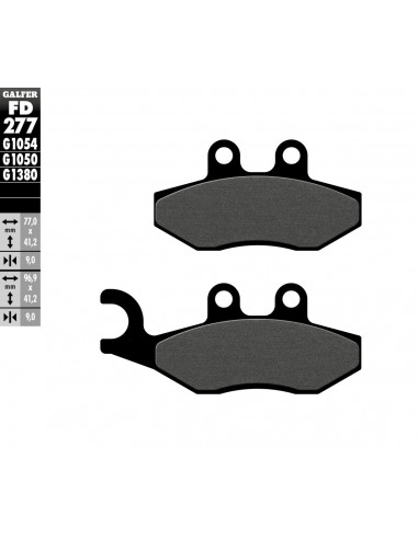BRAKE PAD SCOOTER ORGANIC