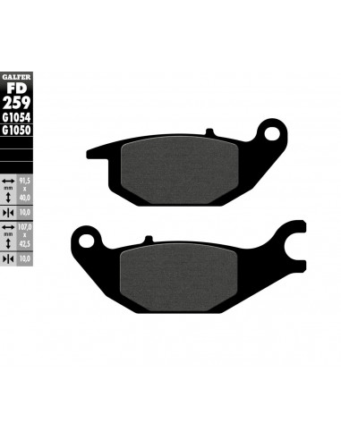 BRAKE PAD SEMI METAL