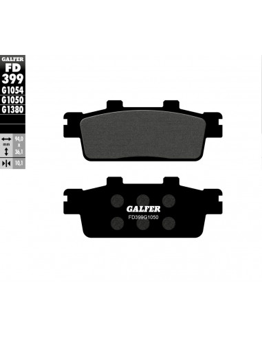 BRAKE PAD SCOOTER ORGANIC