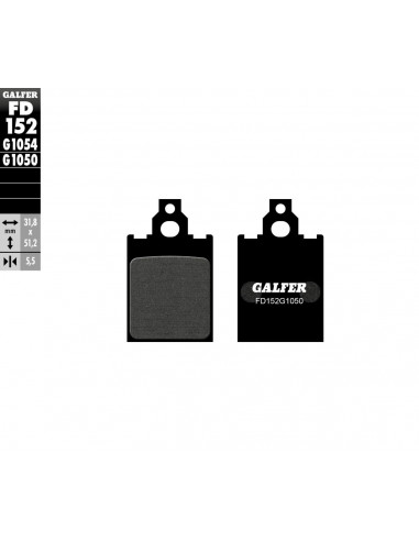 BRAKE PAD SCOOTER ORGANIC