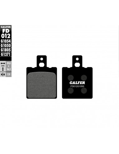 BRAKE PAD SCOOTER ORGANIC