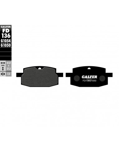 BRAKE PAD SCOOTER ORGANIC