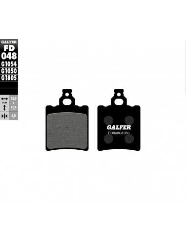 BRAKE PAD SCOOTER ORGANIC