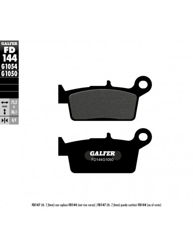 BRAKE PAD SCOOTER ORGANIC