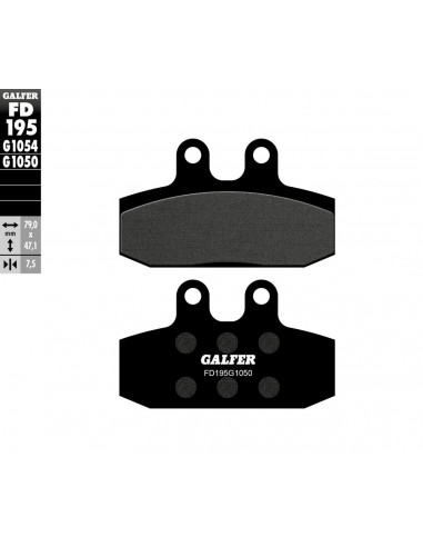 BRAKE PAD SEMI METAL