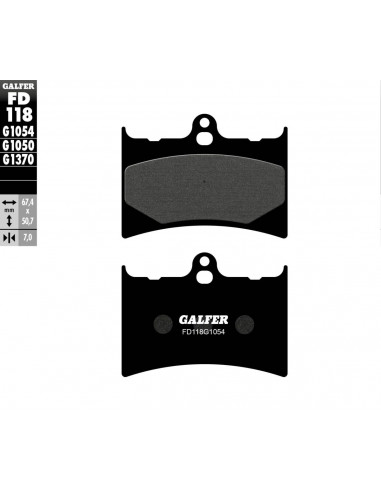 BRAKE PAD SEMI METAL