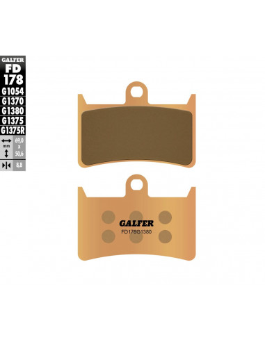 BRAKE PAD SCOOTER SINTER