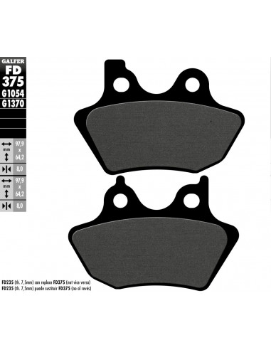 BRAKE PAD SEMI METAL