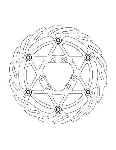 BRAKE DISC FLAME FLOAT FRONT