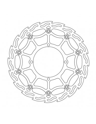 BRAKE DISC FLAME STREET SM FR