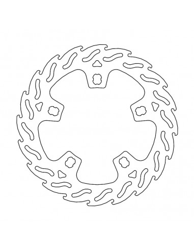 BRAKE DISC FIX FLAME FRONT L