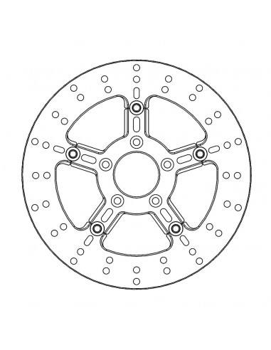 BRAKE DISC FLOAT ROUND FRONT