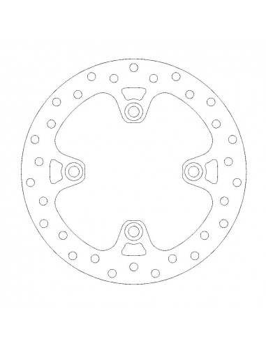 BRAKE DISC ROUND FRONT