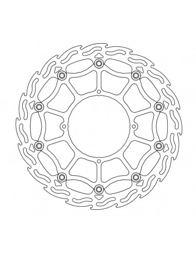 BRAKE DISC FLAME STREET SM FR