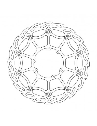 BRAKE DISC FLAME STREET SM FR