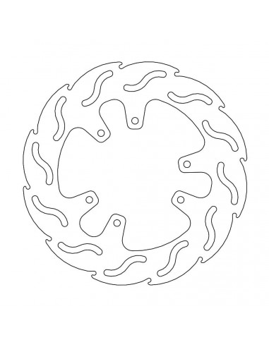 BRAKE DISC FLAME FRONT