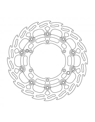 BRAKE DISC FLAME FLOAT FRONT