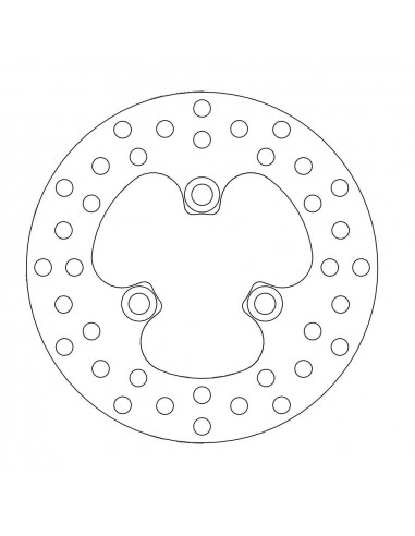 BRAKE DISC ROUND FRONT