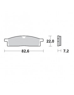 BRAKE PAD RACING GP