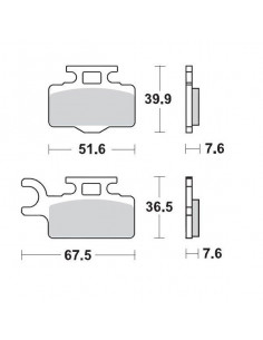 BRAKE PAD RACING GP