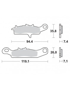 BRAKE PAD RACING
