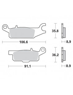 BRAKE PAD RACING