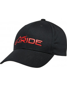 HAT RIDE3 BLACK/RED