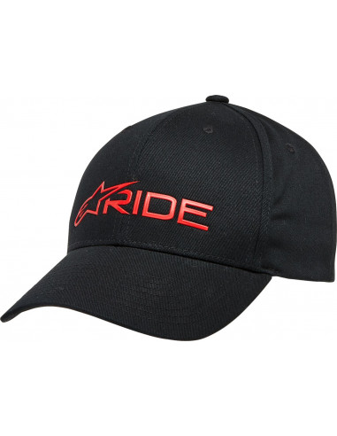 HAT RIDE3 BLACK/RED