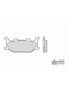 Plaquettes de frein BREMBO Scooter carbone céramique - 07042