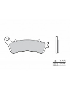 Plaquettes de frein BREMBO Scooter carbone céramique - 07063