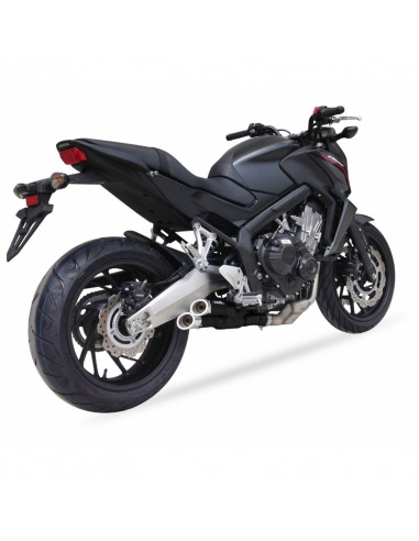 Ligne complète IXIL Hyperlow inox noir / alu poli - Honda CB650F