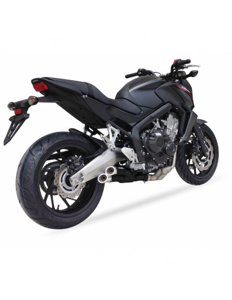 Ligne complète IXIL Hyperlow inox noir / alu poli - Honda CB650F